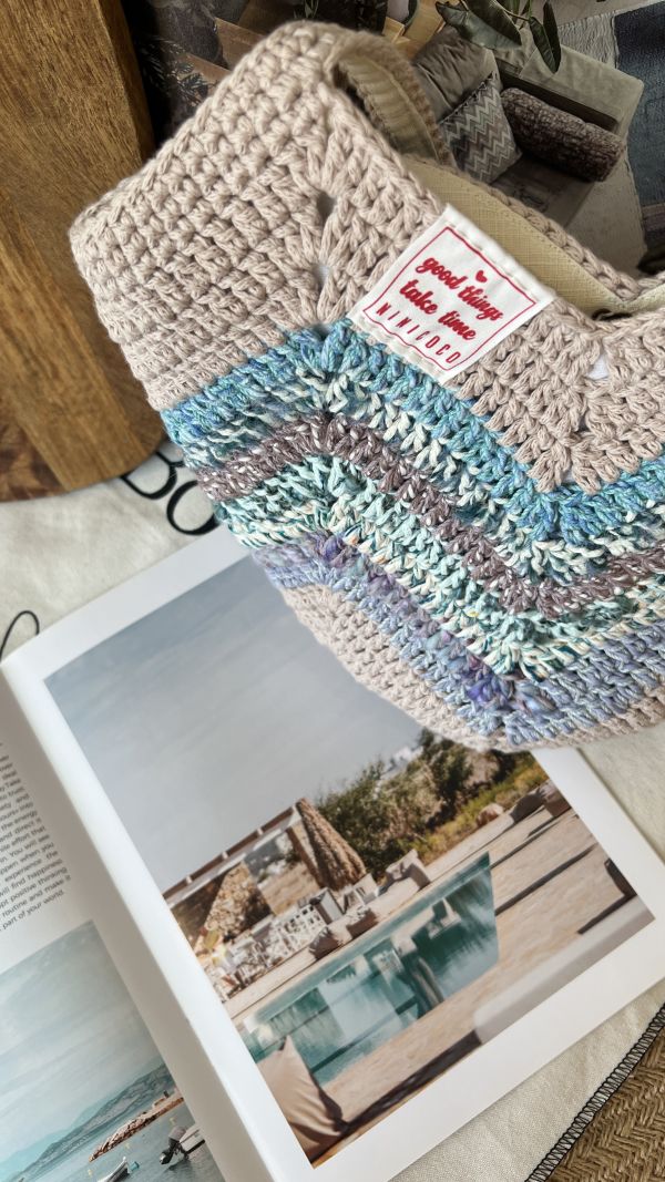 現貨 混線編織氣球包 紫羅蘭夏天 