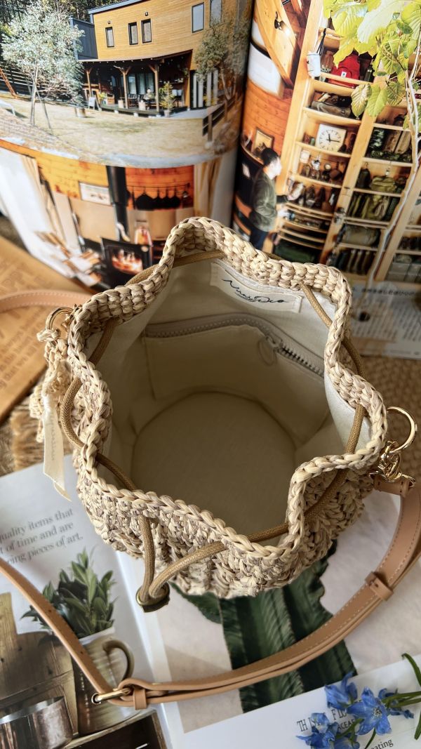 現貨 渡假風紙線編織包 