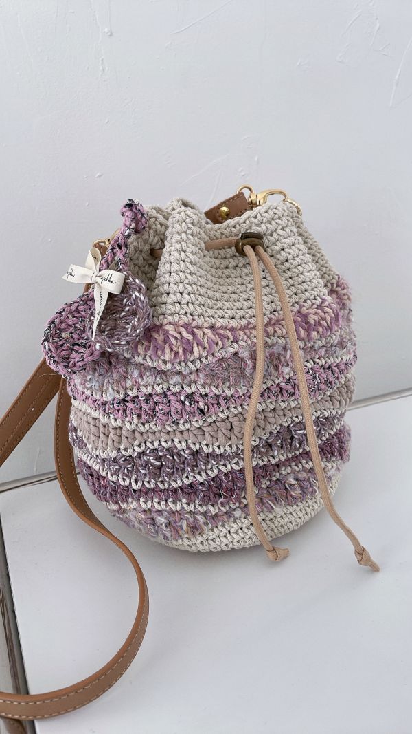 現貨 秋浪束口包 柔粉色系 