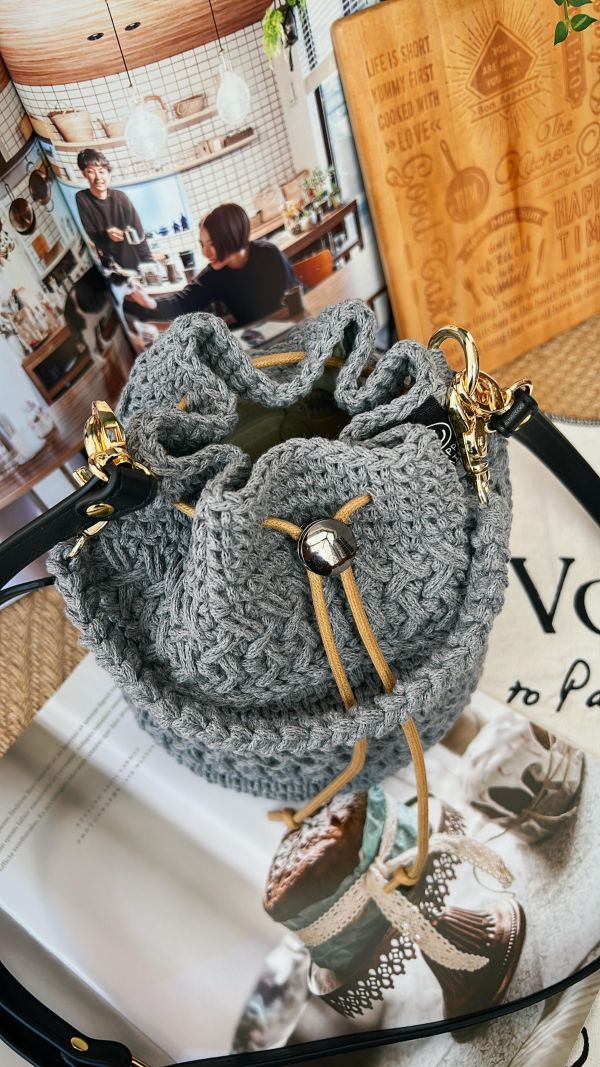 現貨 全鉤織兩用包 兩色 