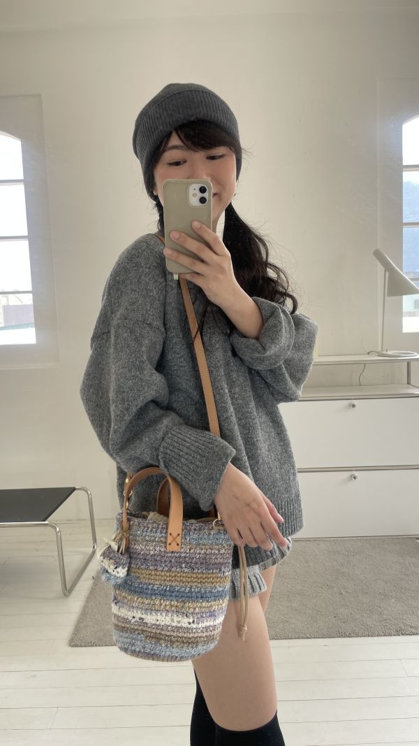 現貨 迷你流浪包加高款 浪漫雨天 