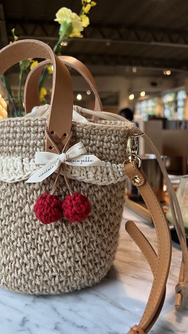 現貨 日雜感小裙擺麻線包 