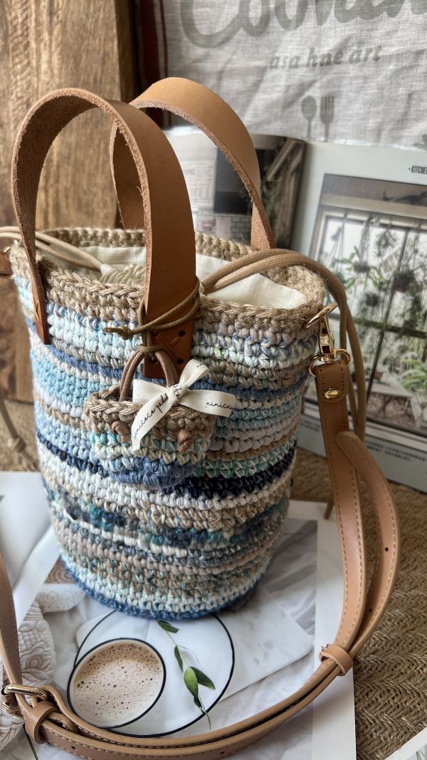 現貨 迷你流浪包加高款 冰川灰藍 