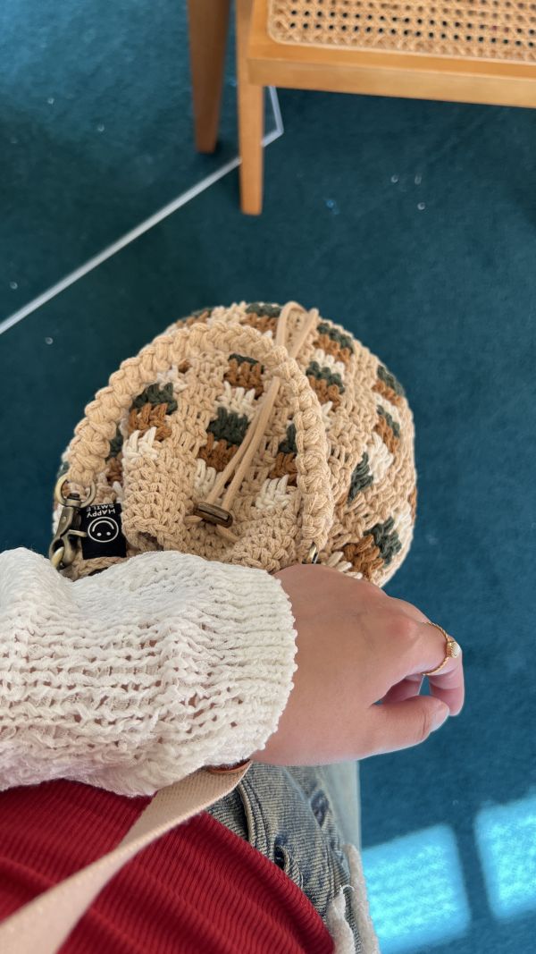 現貨 拐杖糖兩用束口包 森林綠 