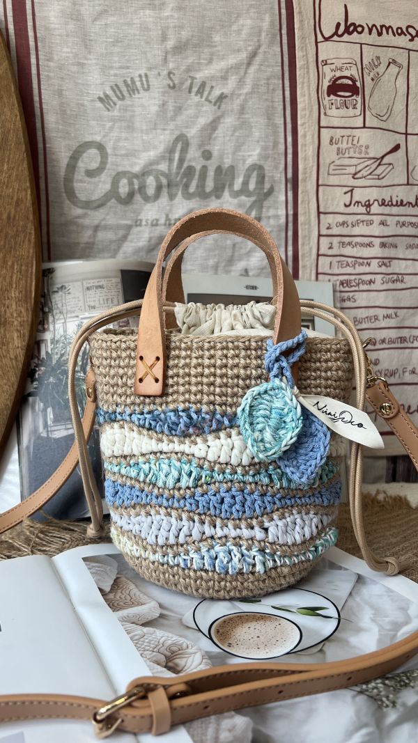 現貨 海浪流浪包 聖托里尼海風 