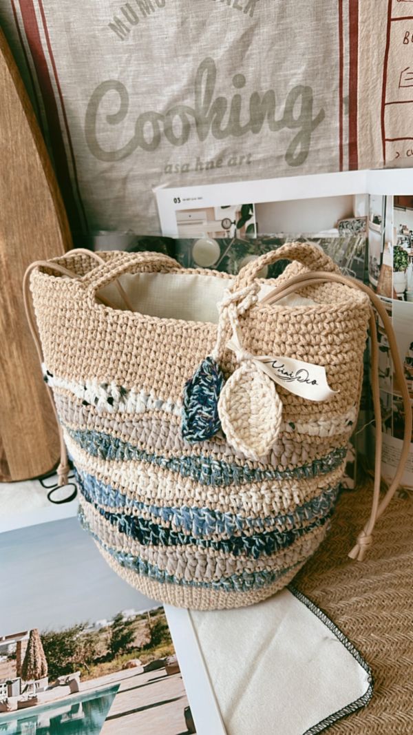 現貨 加大版秋浪包 藍色海灣 