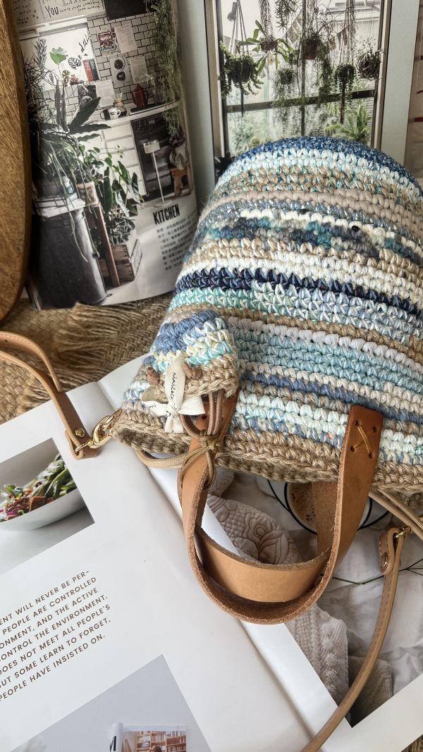 現貨 迷你流浪包加高款 冰川灰藍 