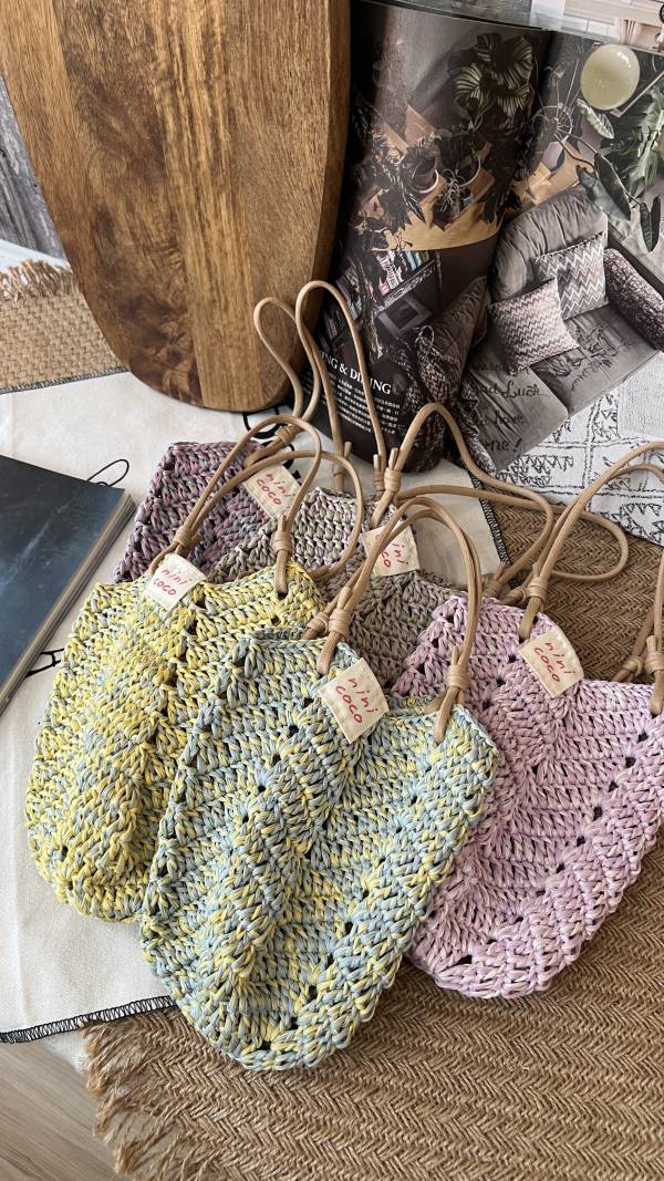 現貨 撞色飲料袋 小手提 