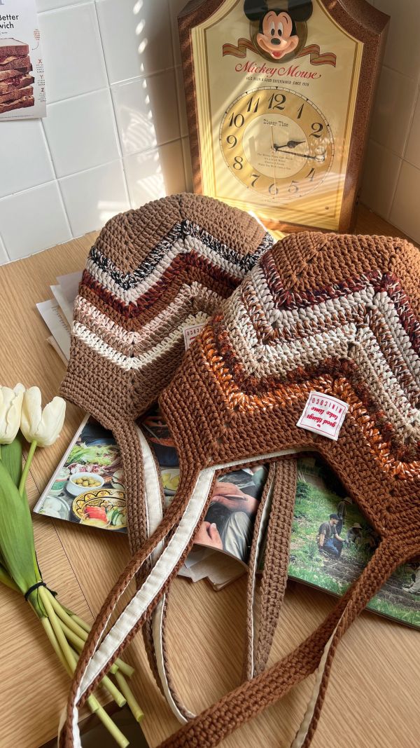 現貨 秋收大地色系氣球肩背包 