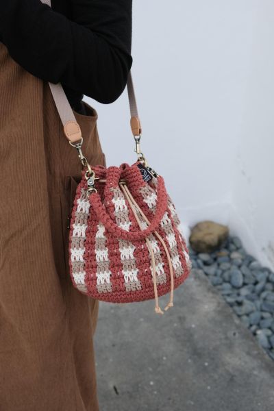 現貨 拐杖糖兩用包 楓紅 