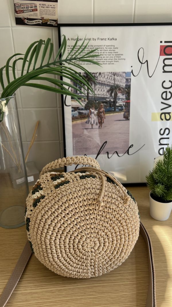 現貨 拐杖糖兩用束口包 森林綠 