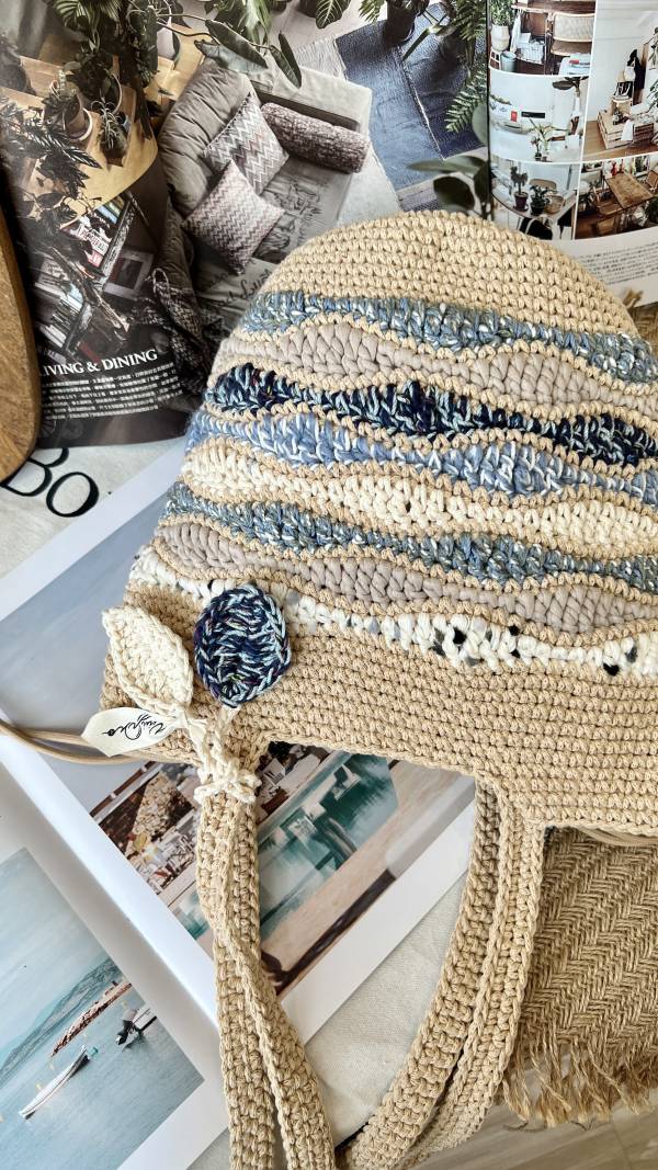 現貨 加大版秋浪包 藍色海灣 