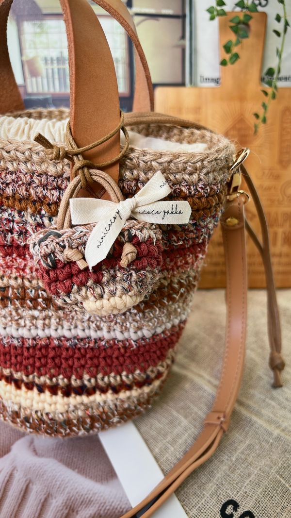 現貨 迷你流浪包加高款 大地楓紅 