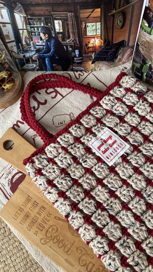 現貨 書香格子小手提 