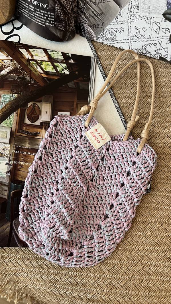 現貨 撞色飲料袋 小手提 