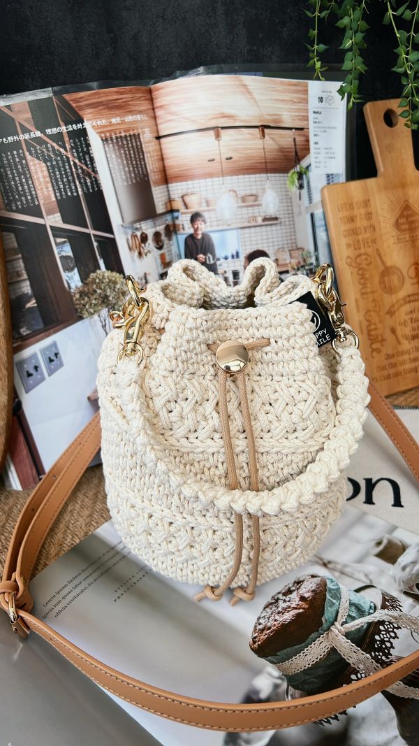 現貨 全鉤織兩用包 兩色 