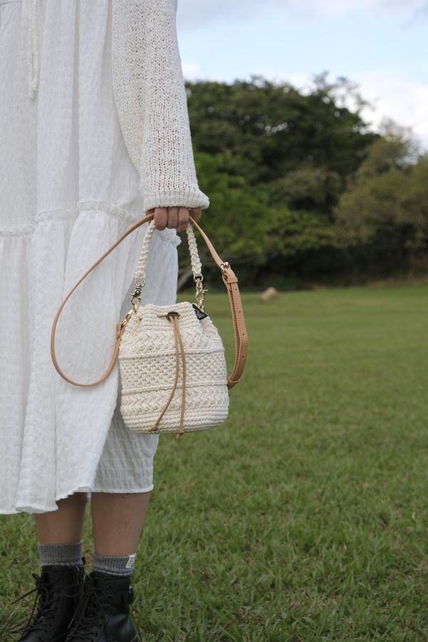 現貨 香草 全鉤織兩用包 