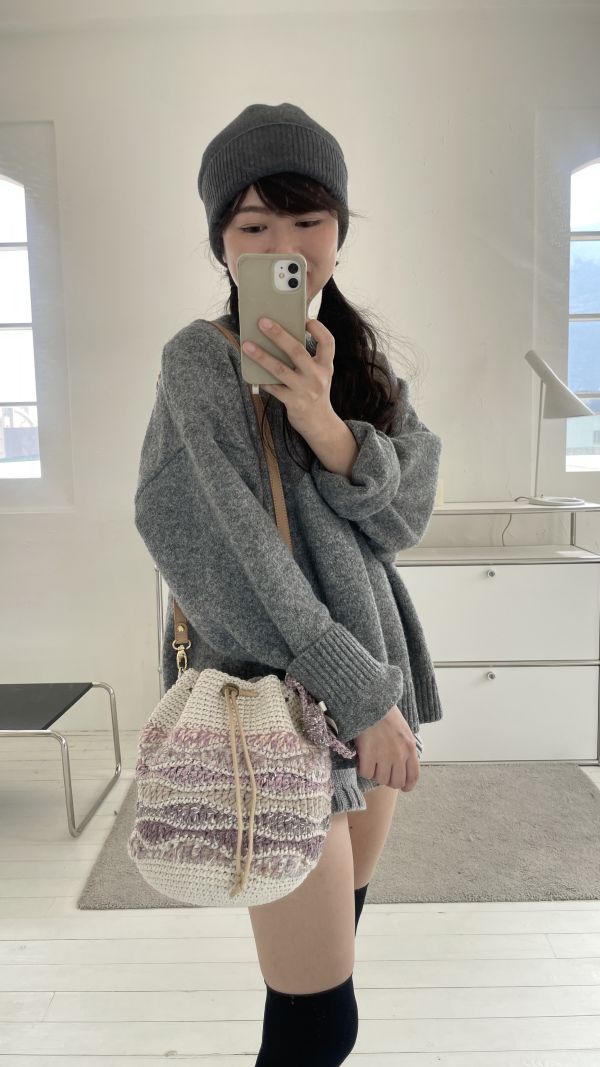 現貨 秋浪束口包 柔粉色系 