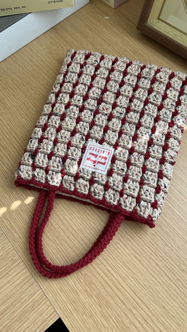 現貨 書香格子小手提 