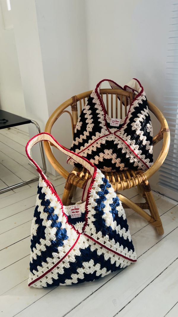 現貨 勇敢嘗試的櫻桃紅 經典祖母格拼接包 