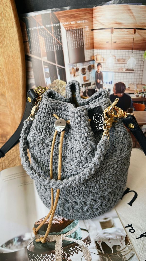 現貨 全鉤織兩用包 兩色 