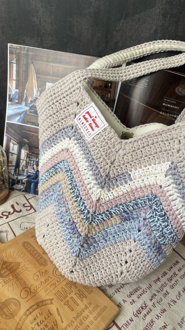 現貨 混線編織氣球包 