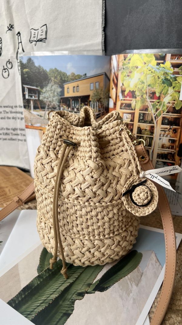 現貨 厚實感紙線編織包 