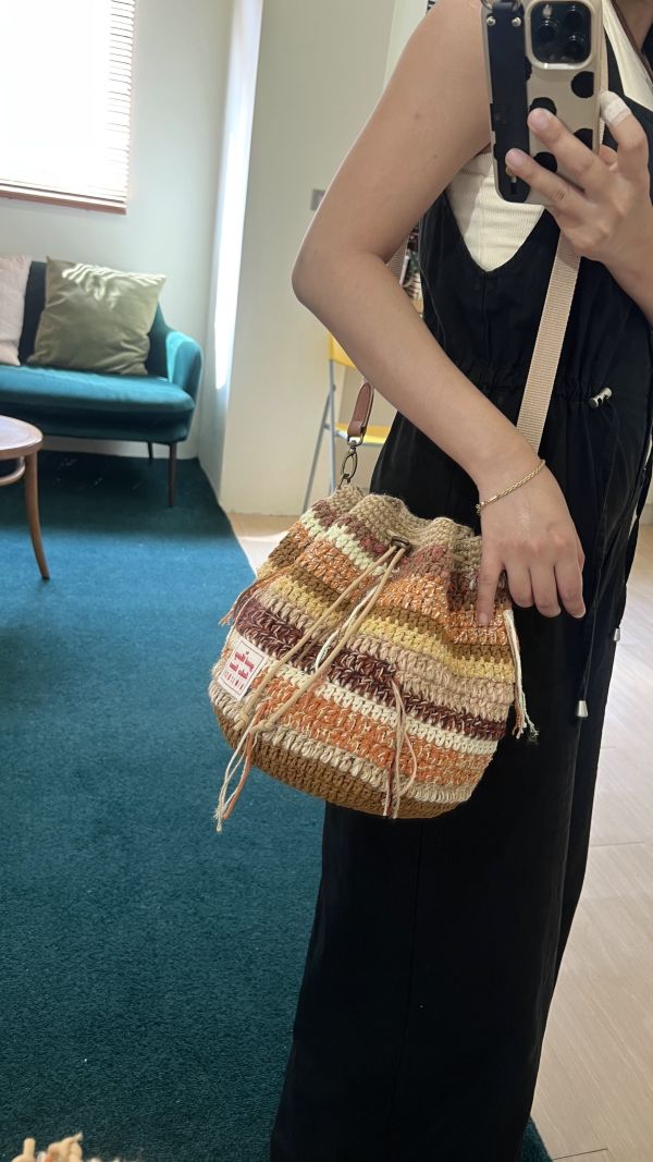 現貨 慵懶敢流浪束口包 