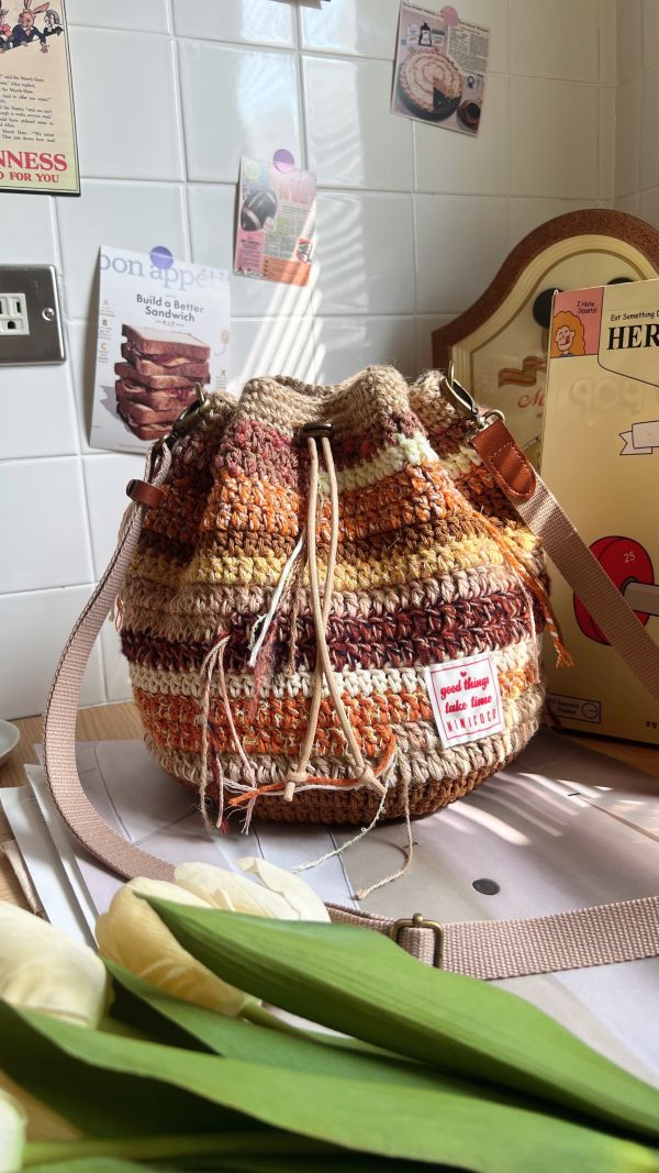 現貨 慵懶敢流浪束口包 