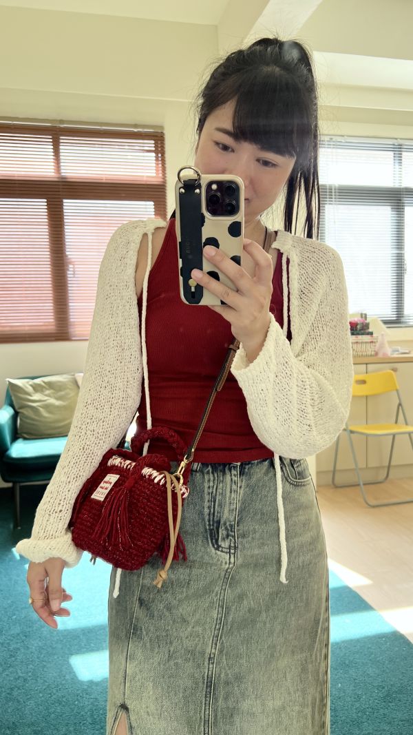 現貨 心臟爆擊小可愛 附真皮揹帶 