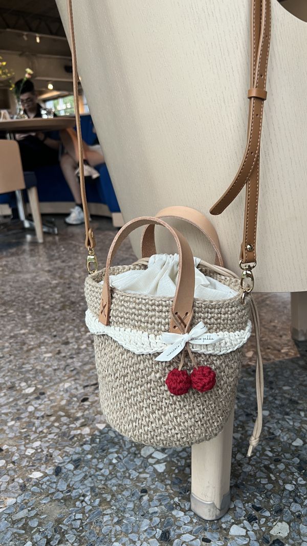 現貨 日雜感小裙擺麻線包 