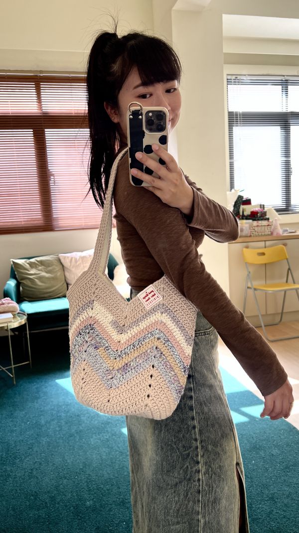 現貨 混線編織氣球包 