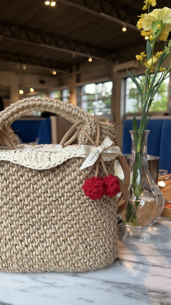 現貨 全鉤織日雜感麻線包 