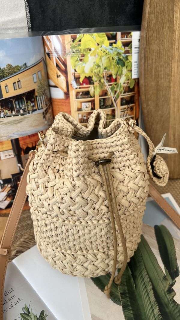 現貨 厚實感紙線編織包 