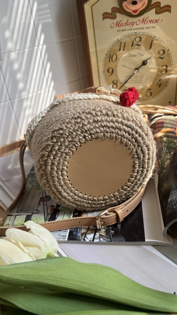 現貨 日雜感小裙擺麻線包 