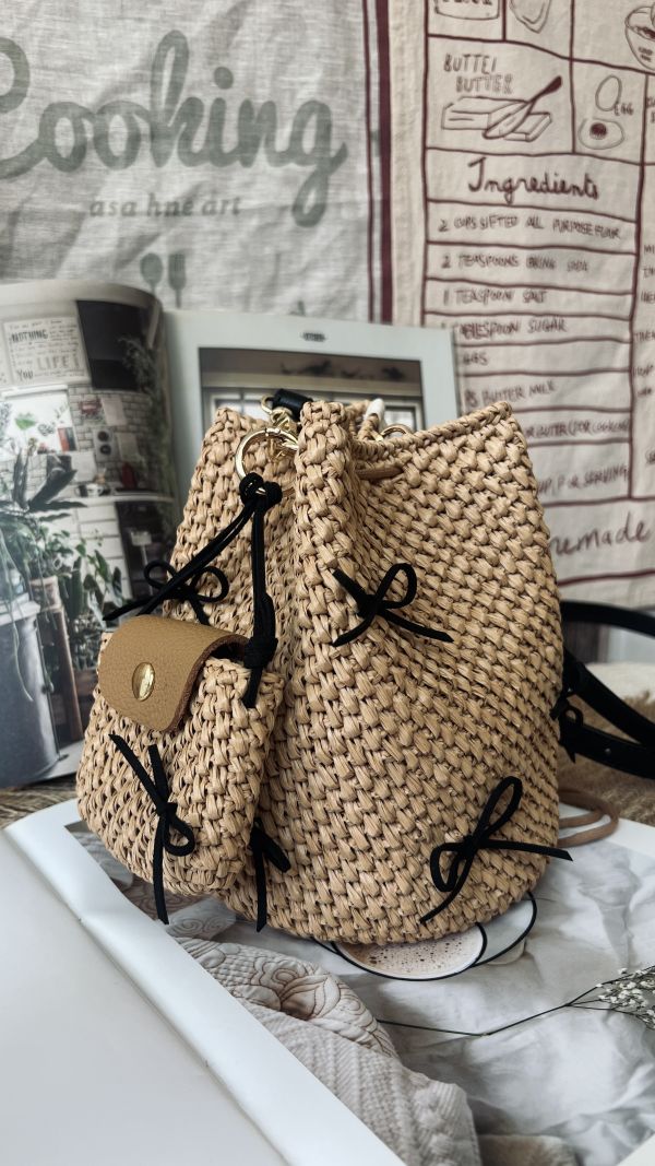 現貨 滿版蝴蝶結紙線束口包 