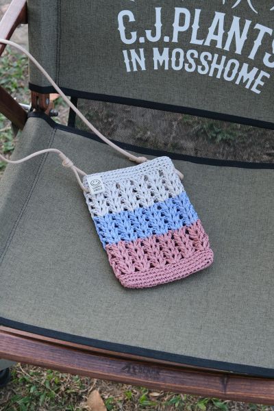 現貨 撞色紙線手機包 四色 