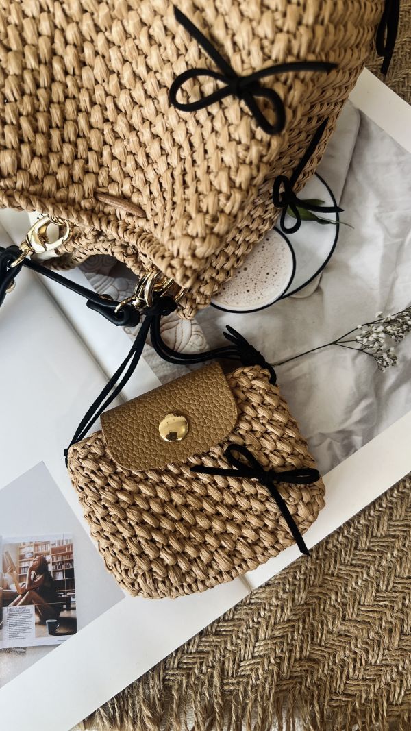 現貨 滿版蝴蝶結紙線束口包 