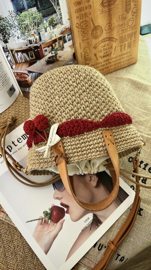 現貨 日雜感小裙擺麻線包 兩色 