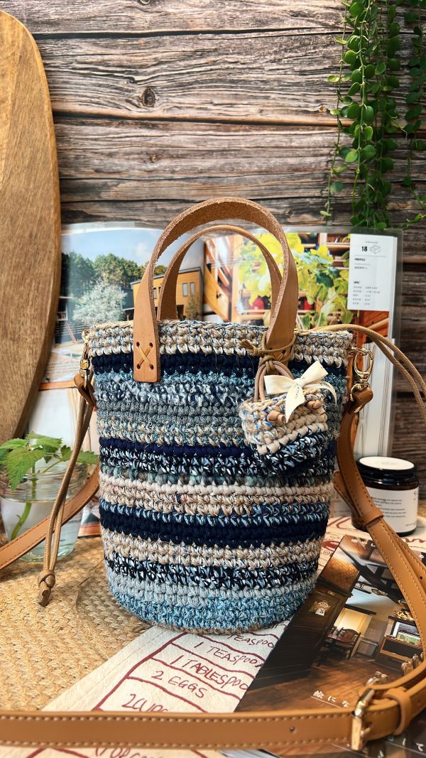 現貨 迷你流浪包加高款 沐藍 