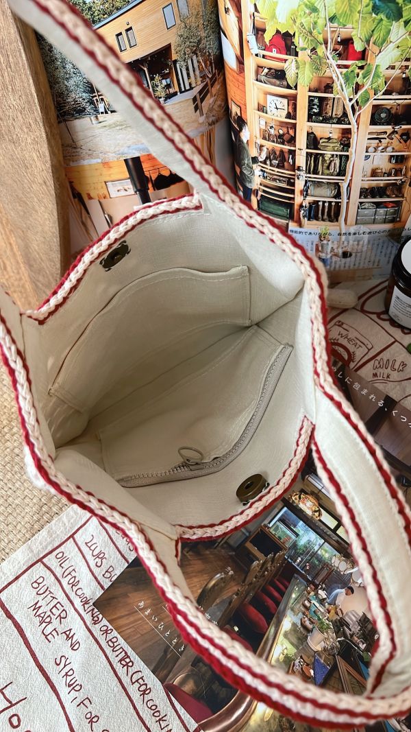 現貨 紅白小手提 