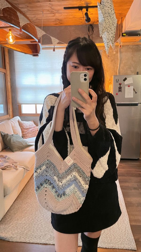 現貨 混線編織氣球包  三色 