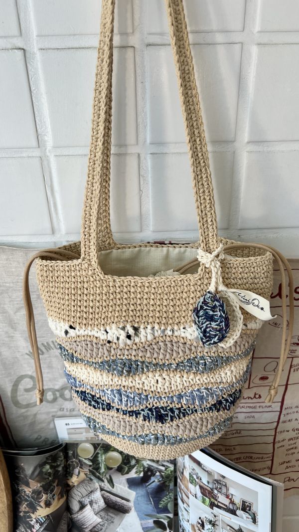 現貨 加大版秋浪包 藍色海灣 