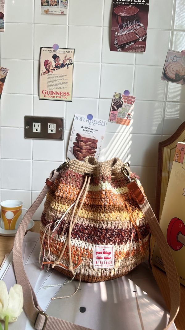 現貨 慵懶敢流浪束口包 