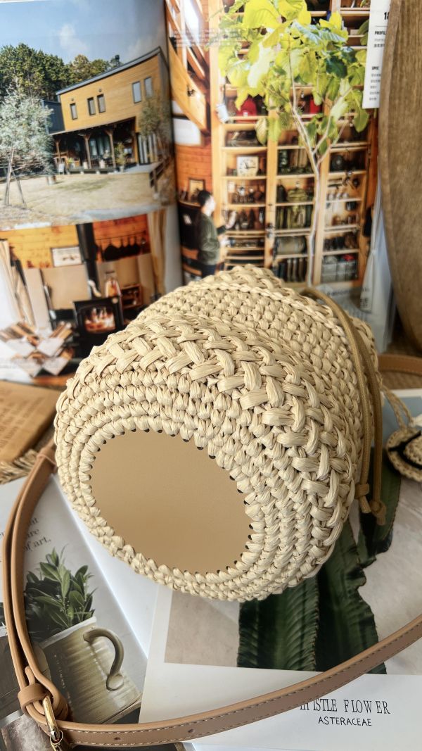 現貨 厚實感紙線編織包 