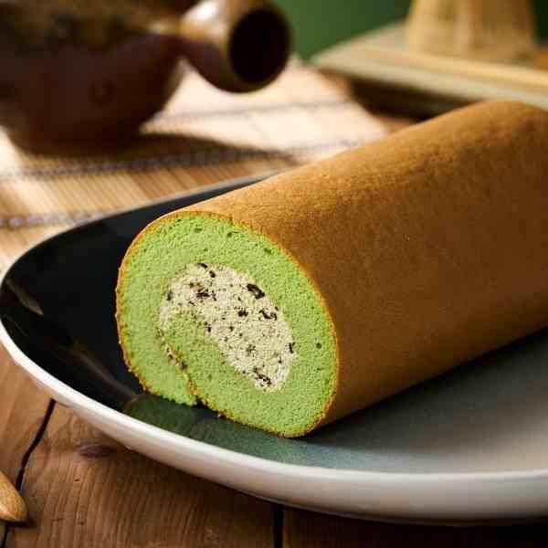 抹茶甘納許生乳捲【已含宅配運費】 抹茶甘納許生乳捲, 抹茶, 日本靜岡抹茶, 法國鮮奶油, 100%巧克力脆片, 彌月禮盒