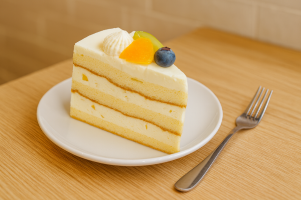 十吋水果鮮奶油蛋糕(門市限定) 水果鮮奶油蛋糕, 慶生蛋糕, 季節水果, 新鮮水果, 綿密香草戚風蛋糕, 法國鮮奶油, Q彈布丁