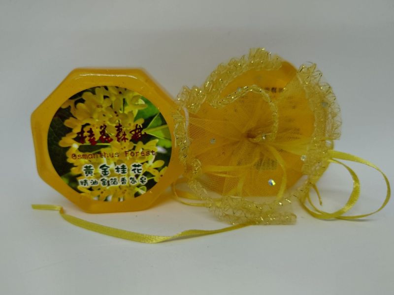桂花精油金箔香氣皂 桂花精油金箔香氣皂、香皂、桂花相關產品、洗臉、卸妝、沐浴、清潔、金箔、桂花森林、皂、手工