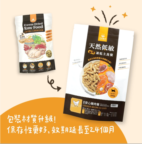 私訊LINE領促銷價｜汪喵星球 貓咪冷凍乾燥生食餐 80g/500g 