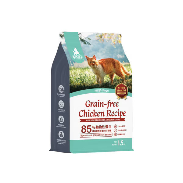 私訊LINE領促銷價｜毛孩時代 85%鮮雞肉無穀全貓糧 1.5kg 